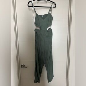 Aerie Smocked Cut Out Jumpsuit/ Romper